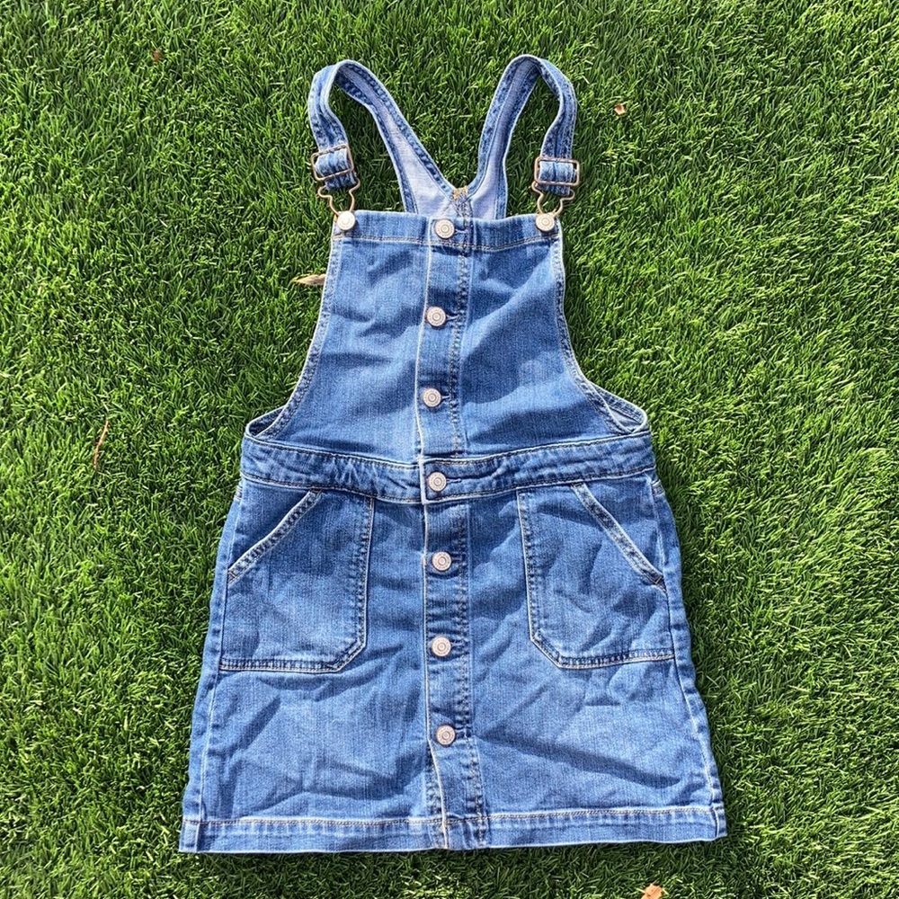 Cat & Jack Jean Shortalls // Girls Size L 10-12